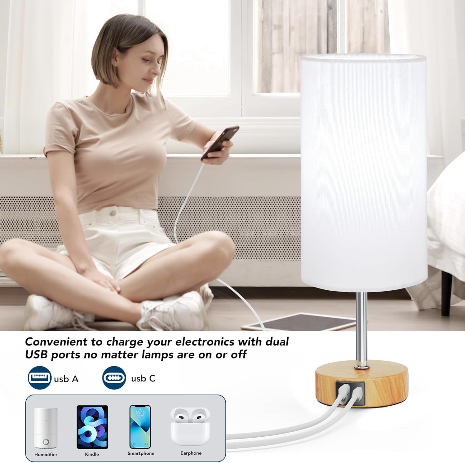 Elegant Touch Control Lamp Duo